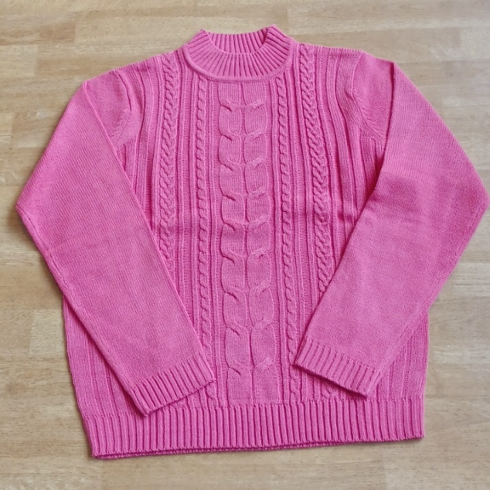 Haband amercian sweetheart sweater size medium pink new with tags